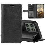 Motorola Edge 60 Pro Hoesje - MobyDefend Wallet Book Case (Sluiting Achterkant) - Zwart