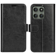 Motorola Edge 60 Pro Hoesje - MobyDefend Wallet Book Case (Sluiting Achterkant) - Zwart