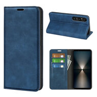 Sony Xperia 1 VII Hoesje - MobyDefend Luxe Wallet Bookcase (Magnetische Sluiting) - Blauw