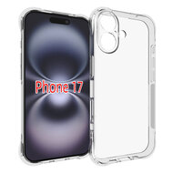 iPhone 17 Hoesje - MobyDefend Transparante Shockproof TPU Backcover - Verstevigde Hoeken - Volledig Doorzichtig