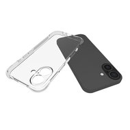 iPhone 17 Hoesje - MobyDefend Transparante Shockproof TPU Backcover - Verstevigde Hoeken - Volledig Doorzichtig