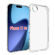 iPhone Air Hoesje - MobyDefend Transparante Shockproof TPU Backcover - Verstevigde Hoeken - Volledig Doorzichtig
