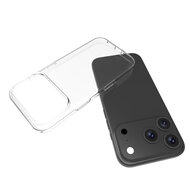 iPhone 17 Pro Max Hoesje - MobyDefend Transparante TPU Backcover - Volledig Doorzichtig