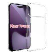 iPhone 17 Pro Max Hoesje - MobyDefend Transparante TPU Backcover - Volledig Doorzichtig
