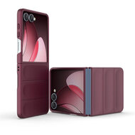 Samsung Galaxy Z Flip 7 Hoesje - MobyDefend TPU Gripcase - Donkerpaars
