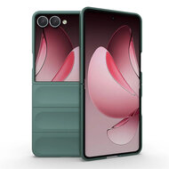 Samsung Galaxy Z Flip 7 Hoesje - MobyDefend TPU Gripcase - Groen