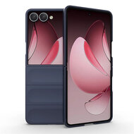 Samsung Galaxy Z Flip 7 Hoesje - MobyDefend TPU Gripcase - Blauw