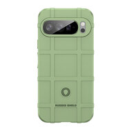 Google Pixel 10 Pro XL Hoesje - Mobydefend Rugged Shield TPU Backcover - Groen