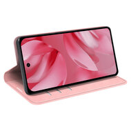 Google Pixel 10 / Google Pixel 10 Pro Hoesje - MobyDefend Luxe Wallet Bookcase (Magnetische Sluiting) - Roze