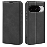 Google Pixel 10 / Google Pixel 10 Pro Hoesje - MobyDefend Luxe Wallet Bookcase (Magnetische Sluiting) - Zwart