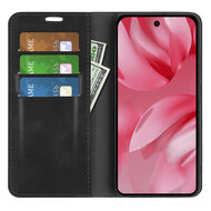 Google Pixel 10 / Google Pixel 10 Pro Hoesje - MobyDefend Luxe Wallet Bookcase (Magnetische Sluiting) - Zwart