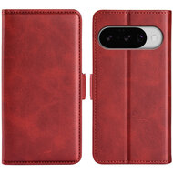 Google Pixel 10 / Google Pixel 10 Pro Hoesje - MobyDefend Luxe Wallet Book Case (Sluiting Zijkant) - Rood