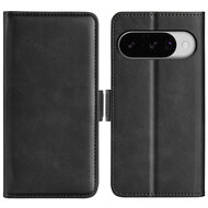 Google Pixel 10 / Google Pixel 10 Pro Hoesje - MobyDefend Luxe Wallet Book Case (Sluiting Zijkant) - Zwart