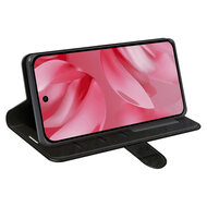 Google Pixel 10 / Google Pixel 10 Pro Hoesje - MobyDefend Wallet Book Case (Sluiting Achterkant) - Zwart