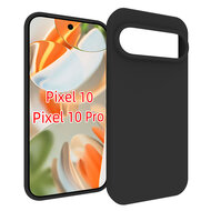 Google Pixel 10 / Google Pixel 10 Pro Hoesje - MobyDefend TPU Backcover - Mat Zwart