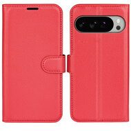 Google Pixel 10 Pro XL Hoesje - MobyDefend Kunstleren Wallet Book Case (Sluiting Voorkant) - Rood