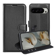 Google Pixel 10 Pro XL Hoesje - MobyDefend Kunstleren Wallet Book Case (Sluiting Voorkant) - Zwart