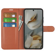 Google Pixel 10 Pro XL Hoesje - MobyDefend Kunstleren Wallet Book Case (Sluiting Voorkant) - Bruin