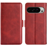 Google Pixel 10 Pro XL Hoesje - MobyDefend Luxe Wallet Book Case (Sluiting Zijkant) - Rood