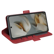 Google Pixel 10 Pro XL Hoesje - MobyDefend Luxe Wallet Book Case (Sluiting Zijkant) - Rood