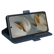 Google Pixel 10 Pro XL Hoesje - MobyDefend Luxe Wallet Book Case (Sluiting Zijkant) - Blauw