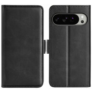 Google Pixel 10 Pro XL Hoesje - MobyDefend Luxe Wallet Book Case (Sluiting Zijkant) - Zwart