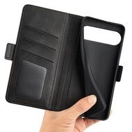 Google Pixel 10 Pro XL Hoesje - MobyDefend Luxe Wallet Book Case (Sluiting Zijkant) - Zwart