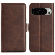 Google Pixel 10 Pro XL Hoesje - MobyDefend Luxe Wallet Book Case (Sluiting Zijkant) - Bruin