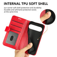 Google Pixel 10 Pro XL Hoesje - MobyDefend Wallet Book Case (Sluiting Achterkant) - Rood