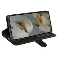 Google Pixel 10 Pro XL Hoesje - MobyDefend Wallet Book Case (Sluiting Achterkant) - Zwart