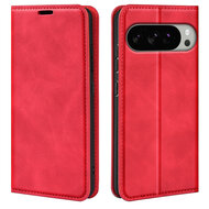 Google Pixel 10 Pro XL Hoesje - MobyDefend Luxe Wallet Bookcase (Magnetische Sluiting) - Rood