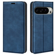 Google Pixel 10 Pro XL Hoesje - MobyDefend Luxe Wallet Bookcase (Magnetische Sluiting) - Blauw