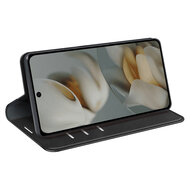 Google Pixel 10 Pro XL Hoesje - MobyDefend Luxe Wallet Bookcase (Magnetische Sluiting) - Zwart