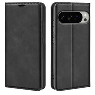Google Pixel 10 Pro XL Hoesje - MobyDefend Luxe Wallet Bookcase (Magnetische Sluiting) - Zwart