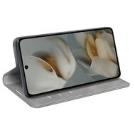 Google Pixel 10 Pro XL Hoesje - MobyDefend Luxe Wallet Bookcase (Magnetische Sluiting) - Grijs