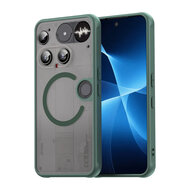 Nothing Phone (3) Hoesje - MobyDefend MagSafe Case Mat Transparant Met Gekleurde Rand - Groen