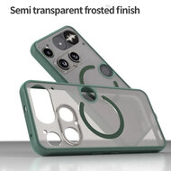 Nothing Phone (3) Hoesje - MobyDefend MagSafe Case Mat Transparant Met Gekleurde Rand - Groen