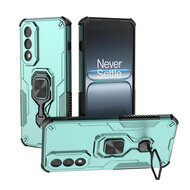 OnePlus Nord 5 Hoesje - MobyDefend Dubbelgelaagde Pantsercase Met Standaard - Turquoise