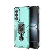 OnePlus Nord 5 Hoesje - MobyDefend Dubbelgelaagde Pantsercase Met Standaard - Turquoise