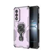 OnePlus Nord 5 Hoesje - MobyDefend Dubbelgelaagde Pantsercase Met Standaard - Roze