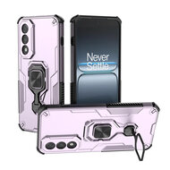 OnePlus Nord 5 Hoesje - MobyDefend Dubbelgelaagde Pantsercase Met Standaard - Roze