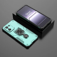 OnePlus Nord CE 5 Hoesje - MobyDefend Dubbelgelaagde Pantsercase Met Standaard - Turquoise