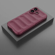 iPhone 17 Hoesje - MobyDefend TPU Gripcase - Donkerpaars
