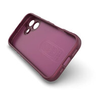 iPhone 17 Hoesje - MobyDefend TPU Gripcase - Donkerpaars