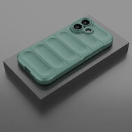 iPhone 17 Hoesje - MobyDefend TPU Gripcase - Groen