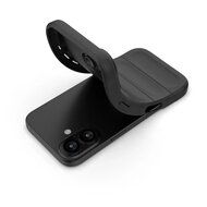 iPhone 17 Hoesje - MobyDefend TPU Gripcase - Zwart