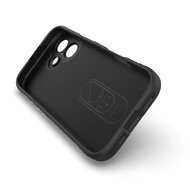iPhone 17 Hoesje - MobyDefend TPU Gripcase - Zwart