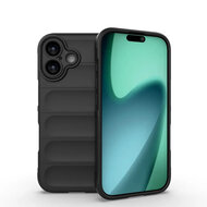 iPhone 17 Hoesje - MobyDefend TPU Gripcase - Zwart