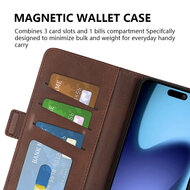 iPhone 17 Hoesje - MobyDefend Luxe Wallet Book Case (Sluiting Zijkant) - Zwart