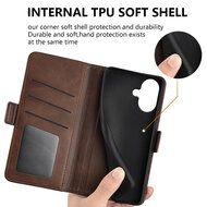 iPhone 17 Hoesje - MobyDefend Luxe Wallet Book Case (Sluiting Zijkant) - Zwart